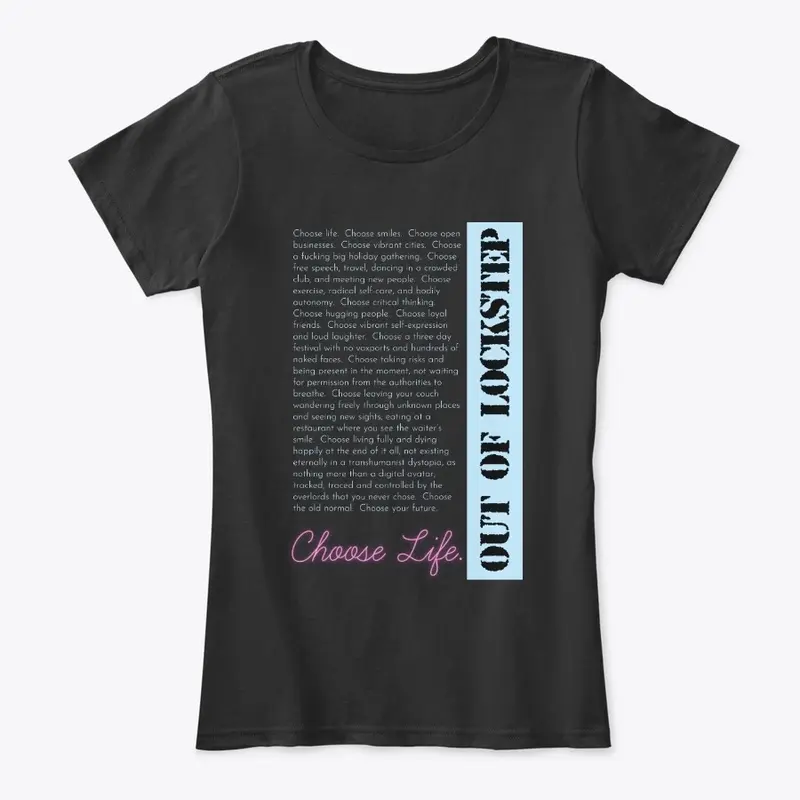 Out of Lockstep Choose Life Tee - Black